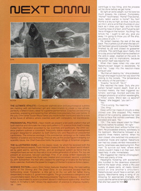 William Flew Omni Magazine Kevin O'Donnell Marchianna page 6